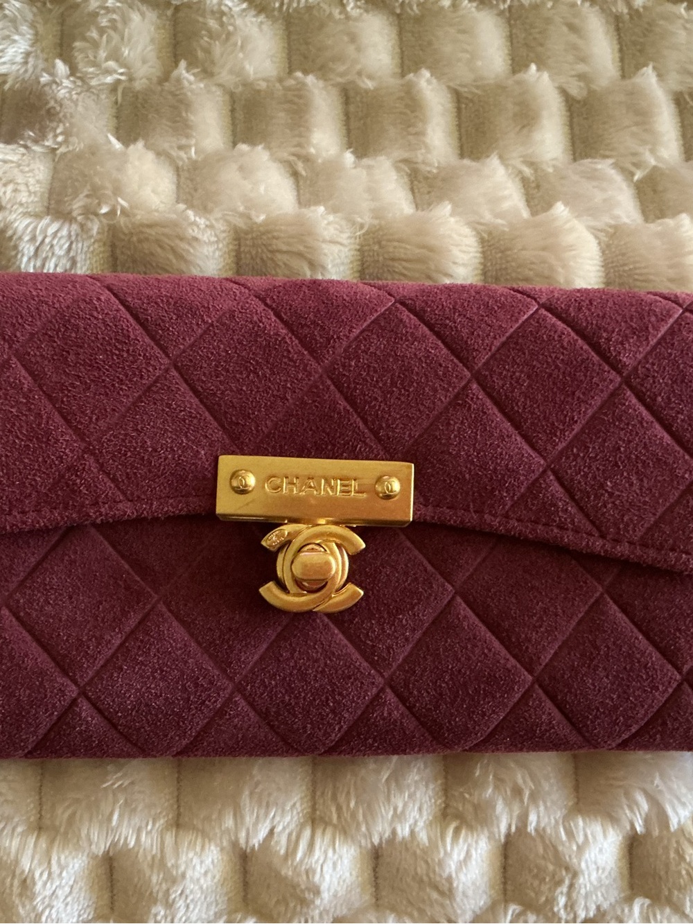 🍷 Burgundy Designer Inspired Quilted Wallet 🍷